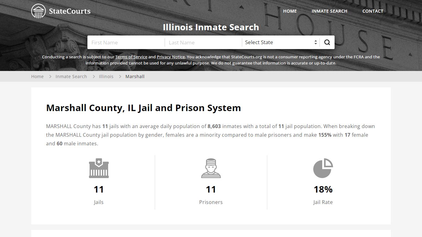 Marshall County, IL Inmate Search - StateCourts